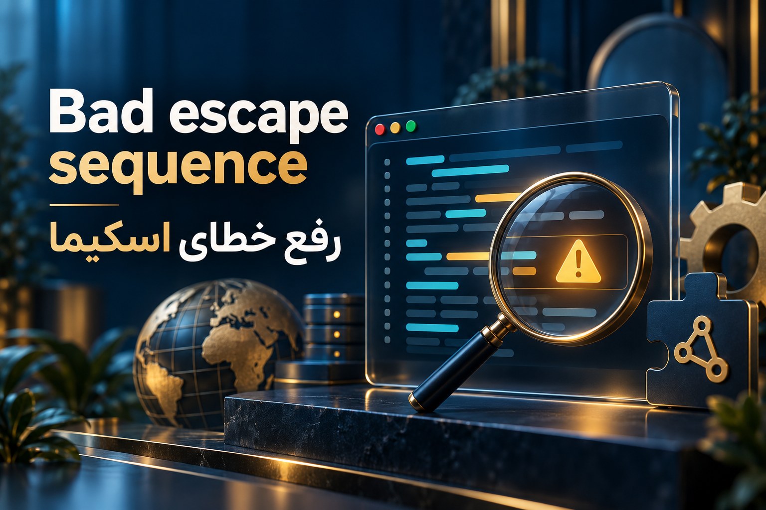 رفع خطای Bad escape sequence in string در سایت و سرچ کنسول