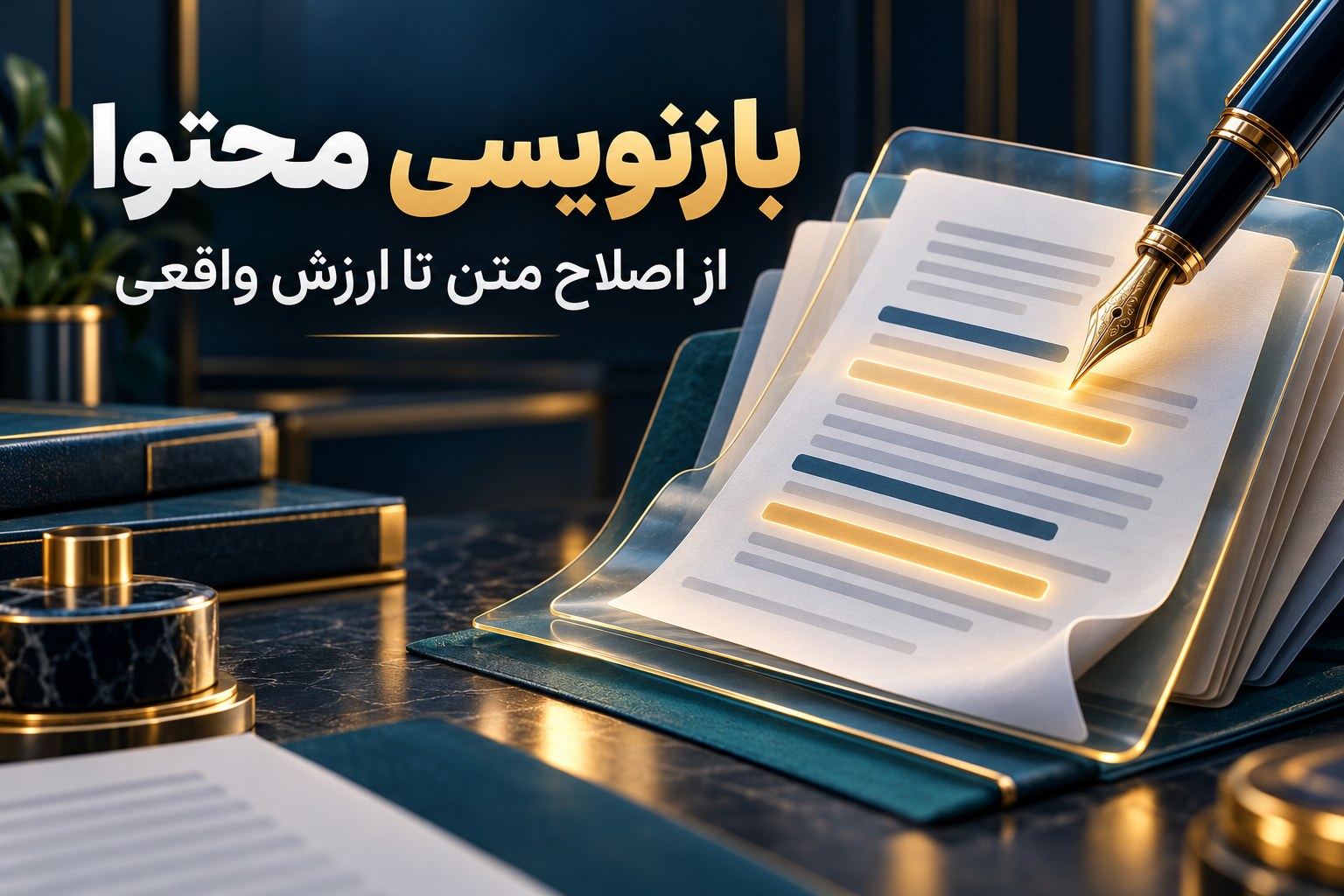 آموزش بازنویسی محتوا از اصلاح متن تا ایجاد ارزش واقعی